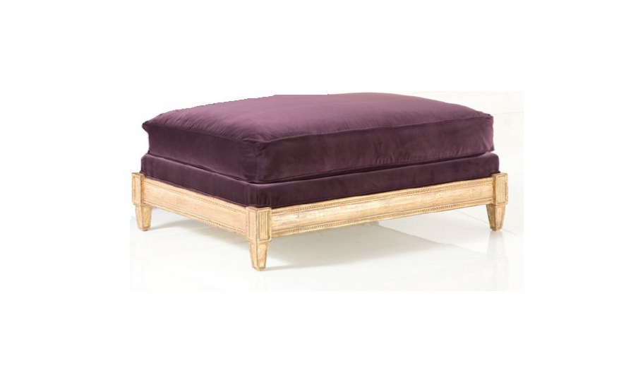 Pouf in solid wood, Chelini