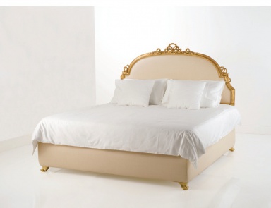 The double bed in the decoration of gold foil, Chelini