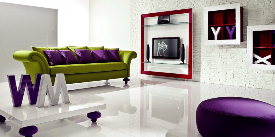 Wall rack made of solid wood Cult, Moda