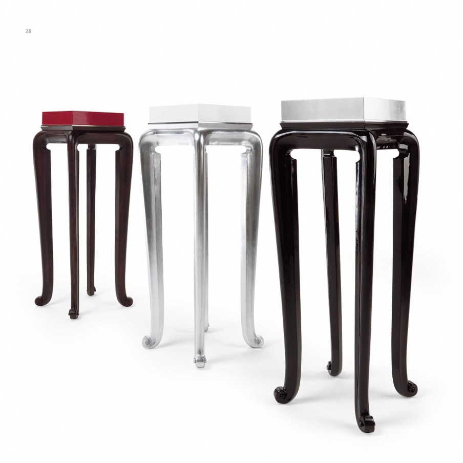 Carved lacquered stand, Elledue