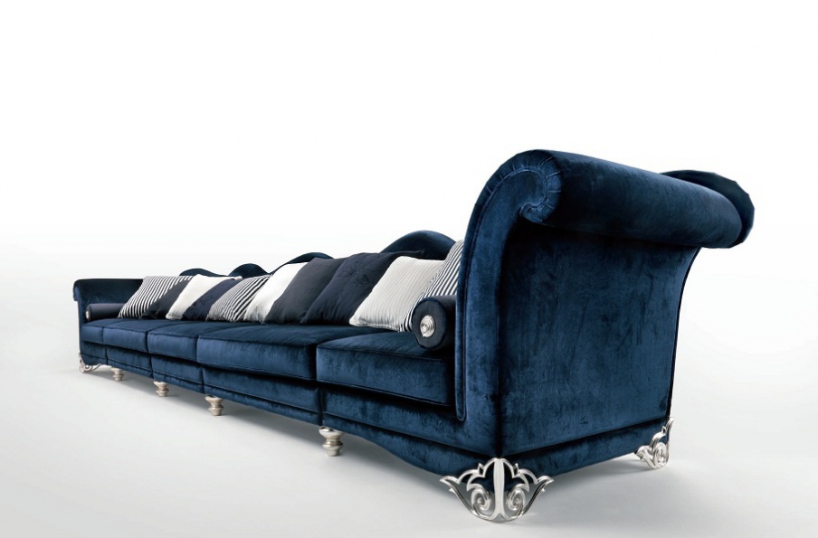 Sofa sectional made of solid wood, Elledue