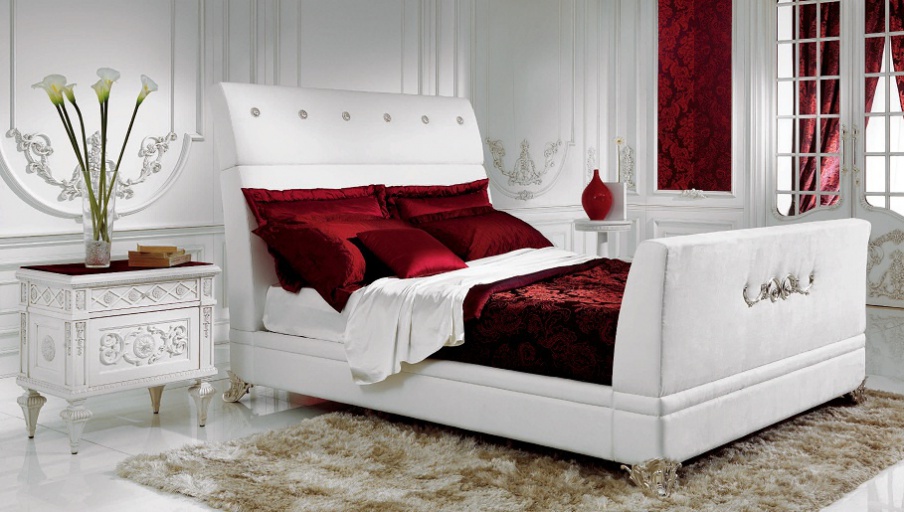 Bed double made of solid wood, Elledue