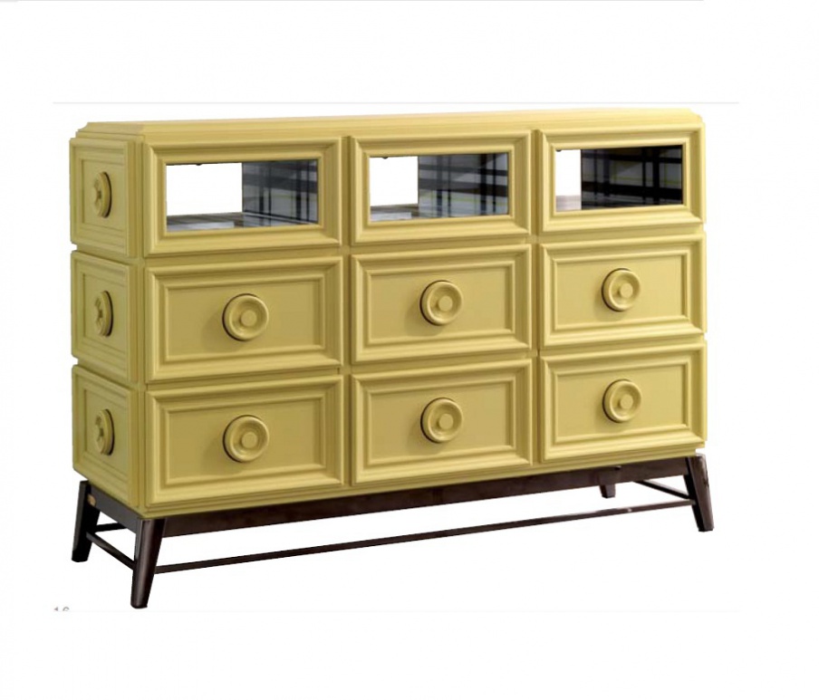 Dresser solid wood lacquered, Elledue