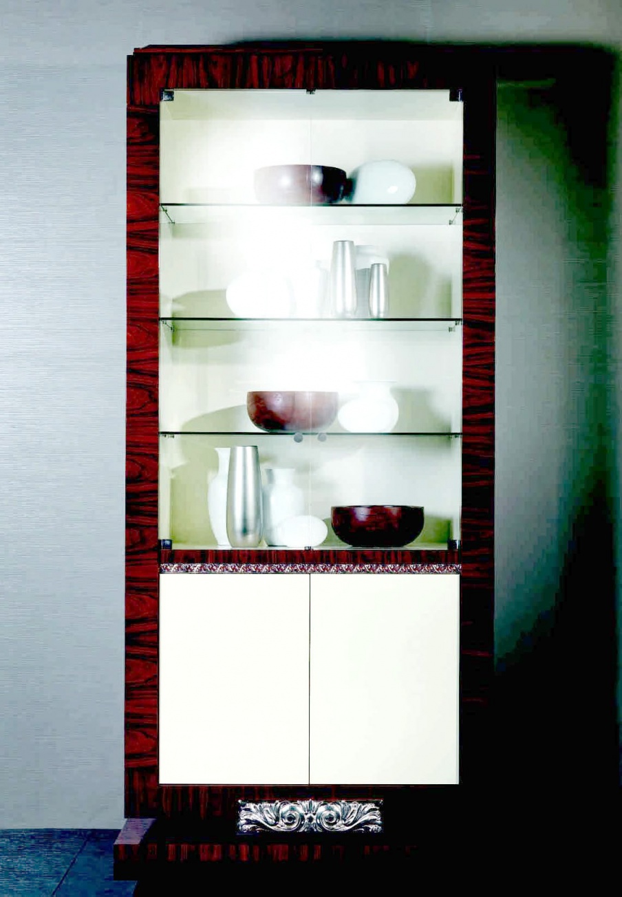 Showcase solid wood varnished Il Novecento, Elledue