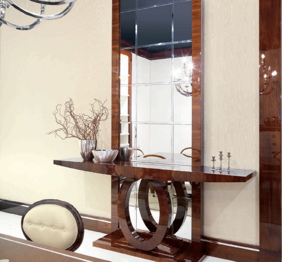 Console with mirror, high Il Novecento, Elledue