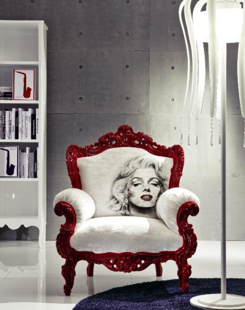 The chair on the carved frame made of solid wood Prince Moda'rte, Moda