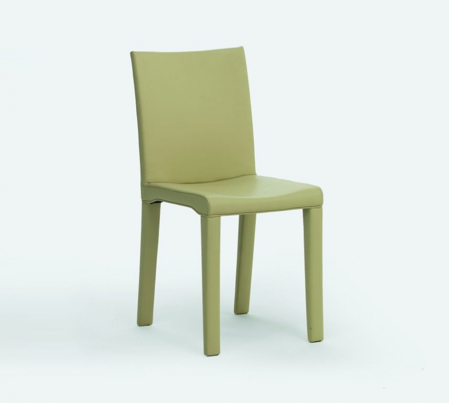 Chair with black leather upholstery Piano Design Chair Leather, Riva 1920