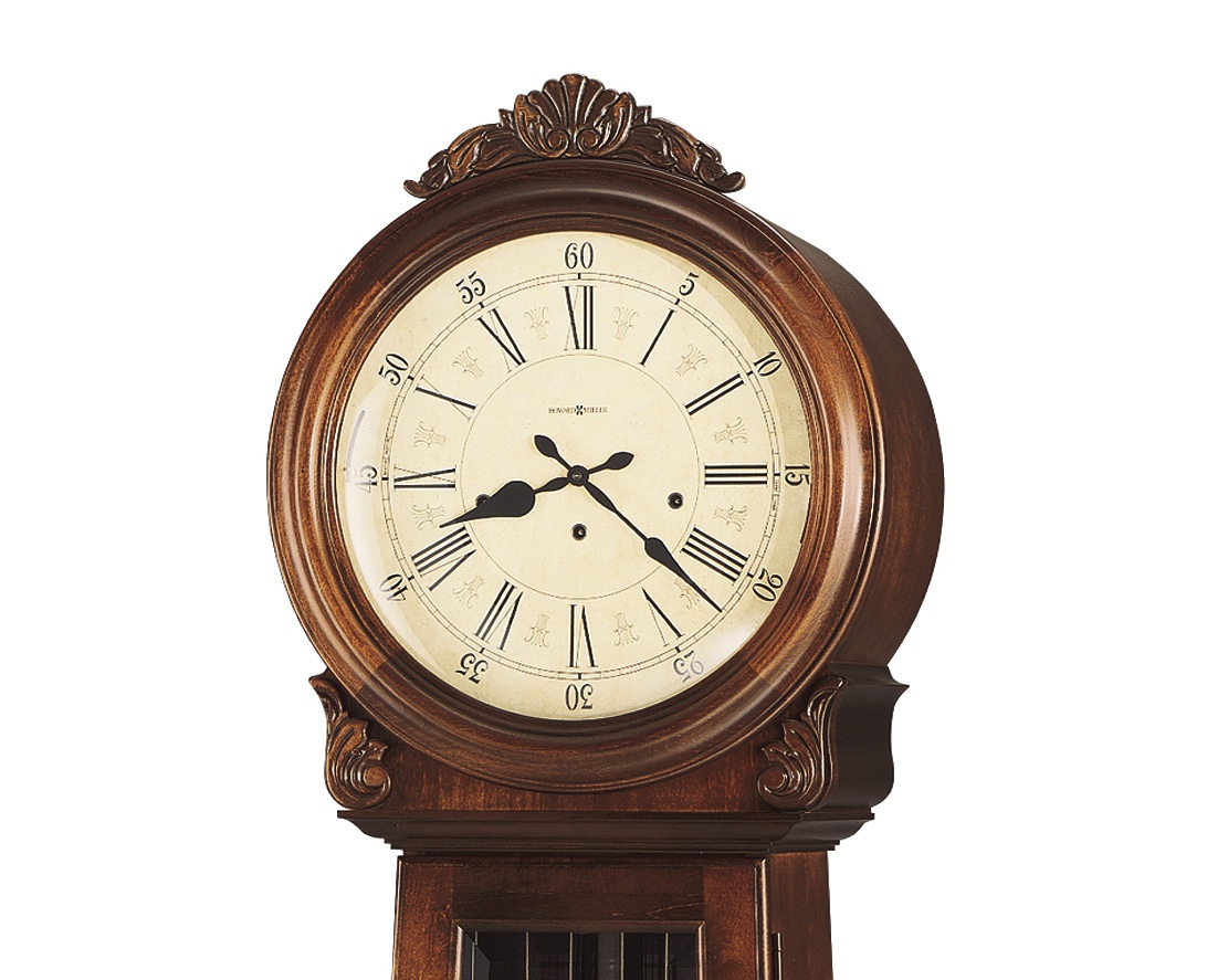 La Rochelle floor clock with a frame made of wood, Howard Miller