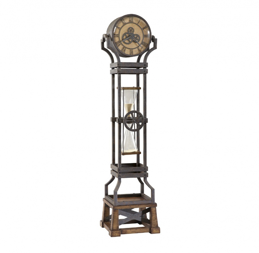 Hourglass floor clock, Howard Miller