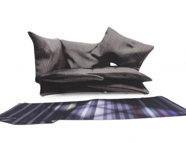 Three-seater sofa on a metal frame Cushion, Moroso
