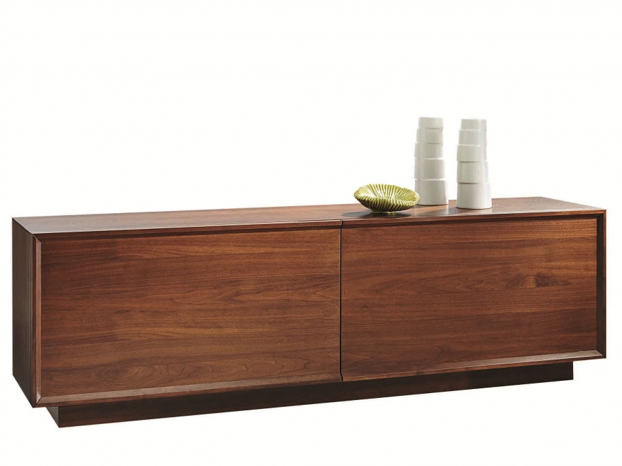 Cabinet of American walnut wood Leonardo, Selva