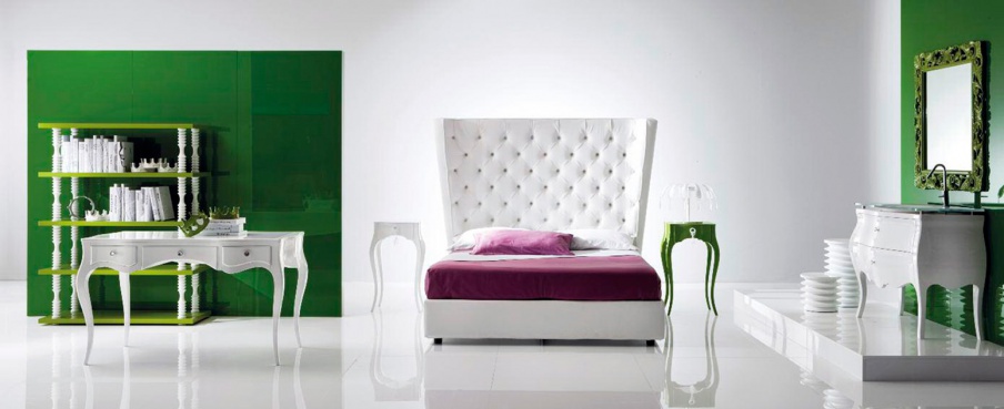 Double bed frame solid wood Butterfly, Moda