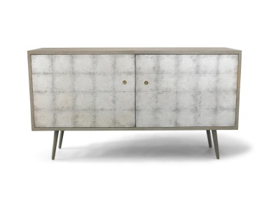 Cabinet for TV Franklin Silver Leaf, DwellStudio
