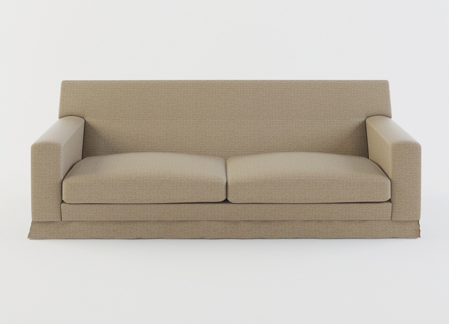 Sofa upholstered in leather or fabric Adriano, Moroso
