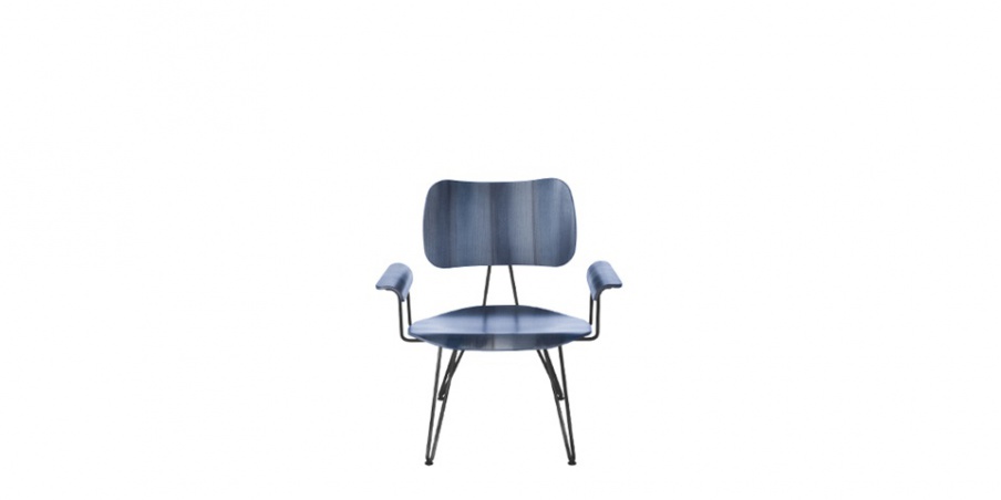 Chair with armrests Overdyed Lounge Chair, Moroso