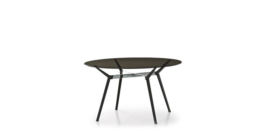 Dining table Pylon tondo, Moroso