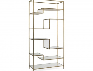 Bookcase glass Mansfield, DwellStudio