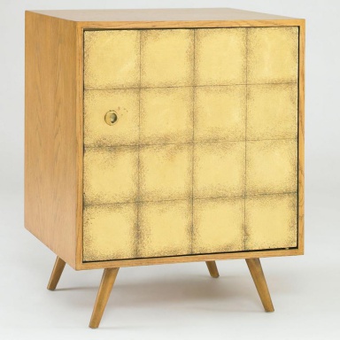 Franklin Bedside Table Gold Leaf