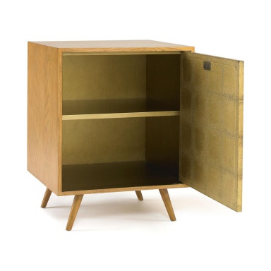 Franklin Bedside Table Gold Leaf