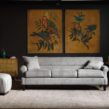 Franklin Bedside Table Gold Leaf