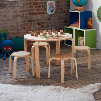 The table and stools Primary Natural