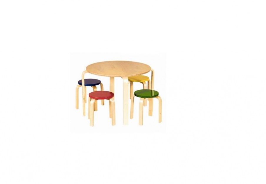The table and stools children's Primary Multi, DwellStudio