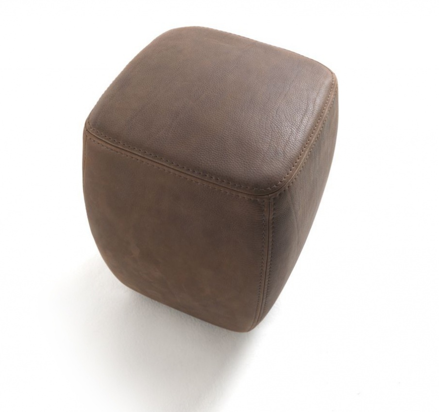 Pouf upholstered in leather Betty, Riva 1920