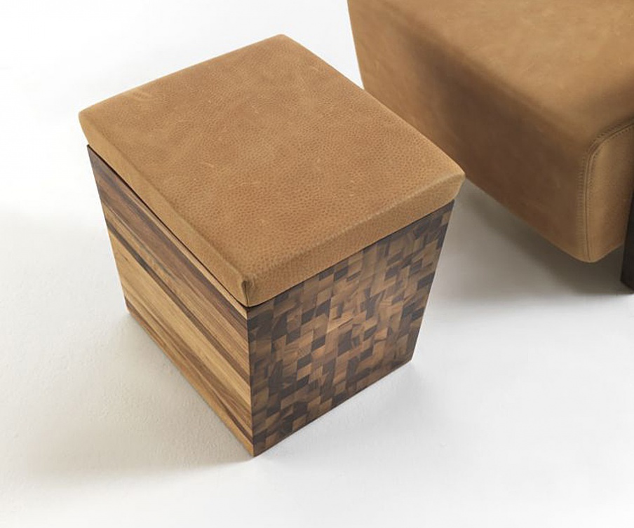 Coffee table in solid walnut with removable top Lord Small, Riva 1920