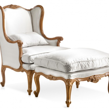 Armchair with pouf Roberto Giovannini