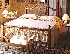 Bed with high headboard - DOLFI