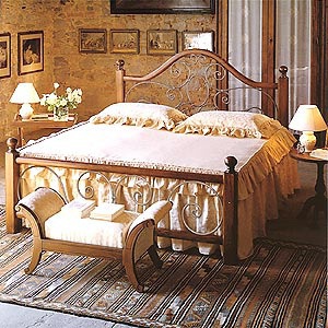 Bed with high headboard - DOLFI