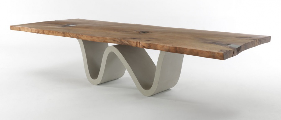 Table with wavy support Auckland Bree e Onda, Riva 1920