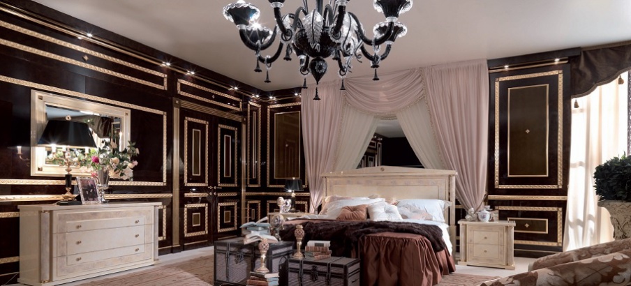 Set for bedroom made of solid wood Magna Plus, Turri