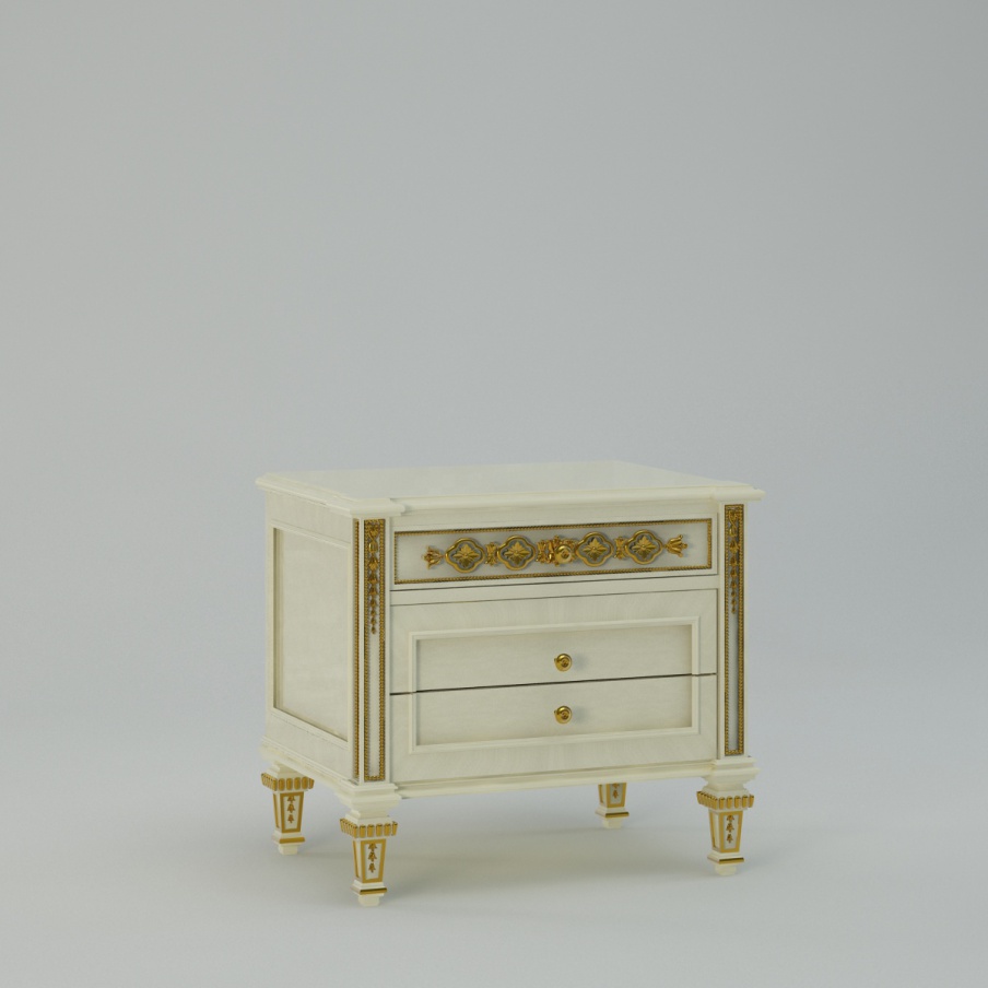 Bedside table solid wood Tosca, Turri 