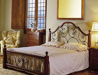Bed with high headboard - DOLFI