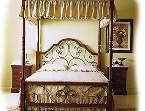 Bed with high headboard - DOLFI
