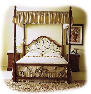 Bed with high headboard - DOLFI