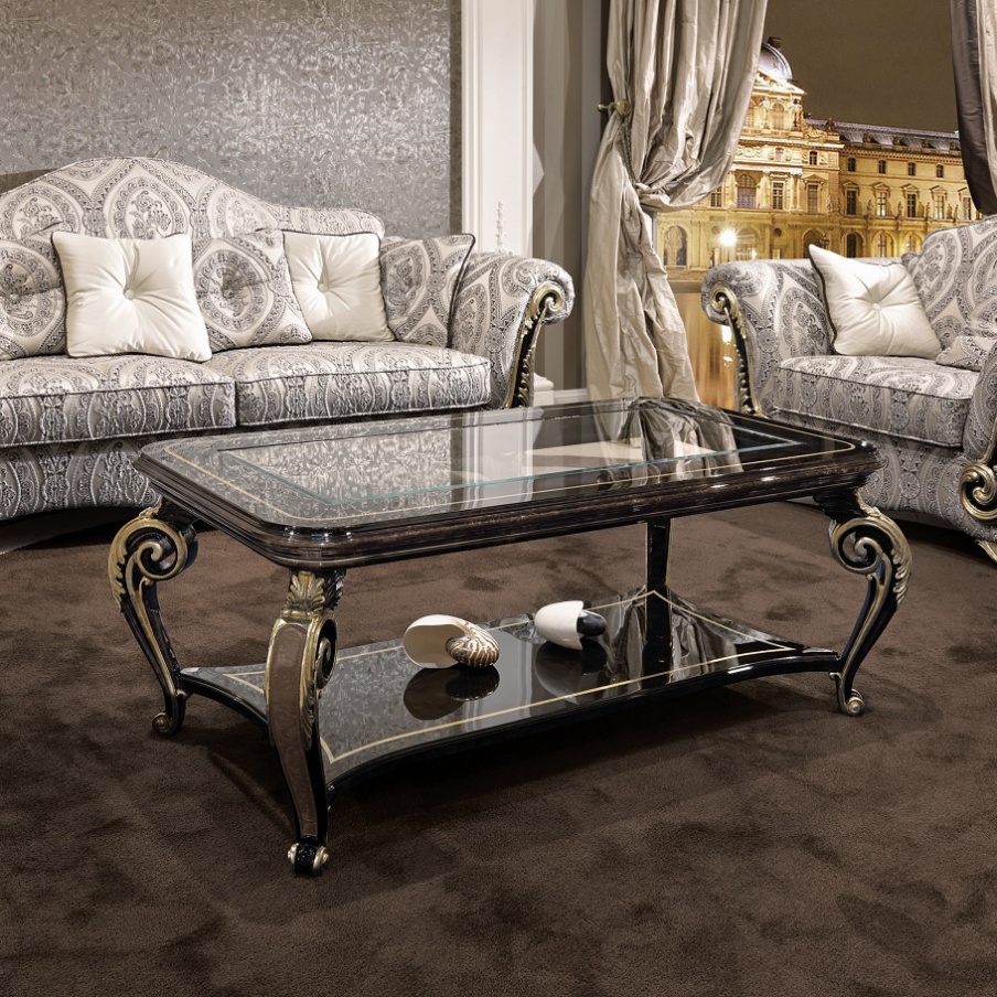 Coffee table solid wood Baroque, Turri