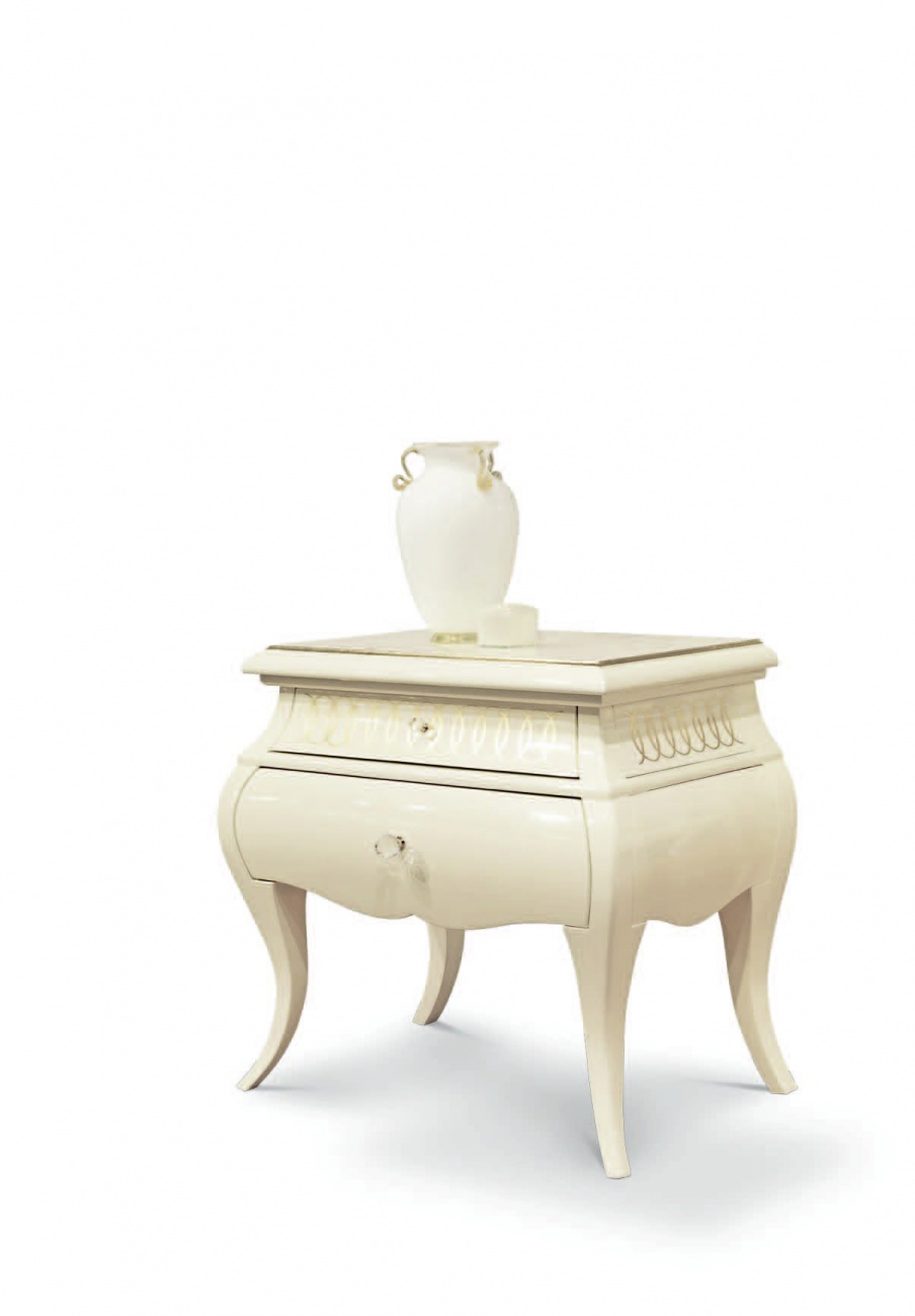 A bedside table with 2 drawers Versailles, Turri