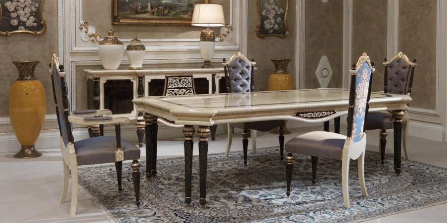 Dining table solid wood Bovary, Turri