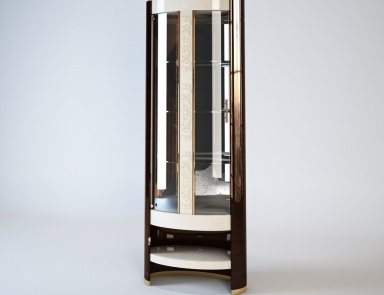 Showcase in solid wood and glass Couture Turri