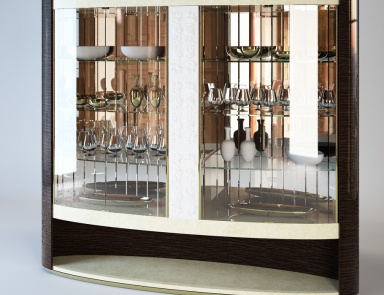 Showcase three solid wood Couture, Turri