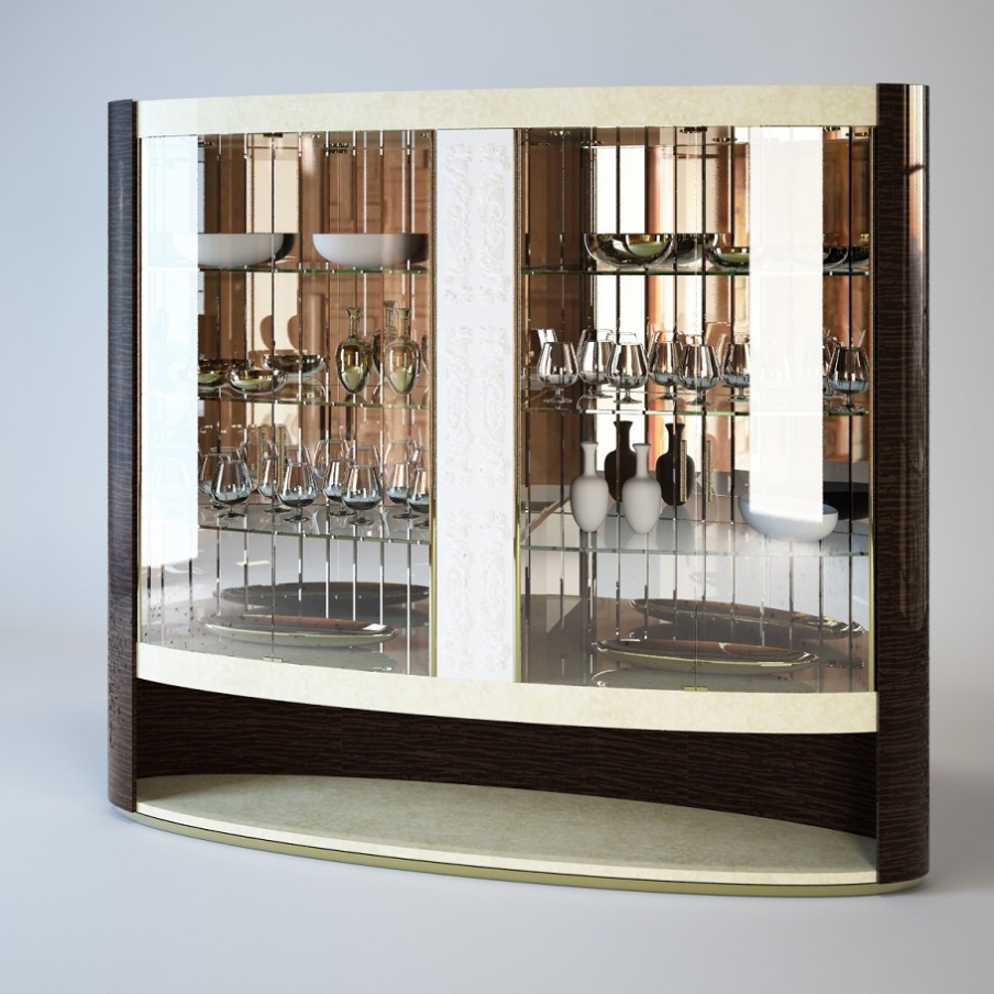 Showcase three solid wood Couture, Turri