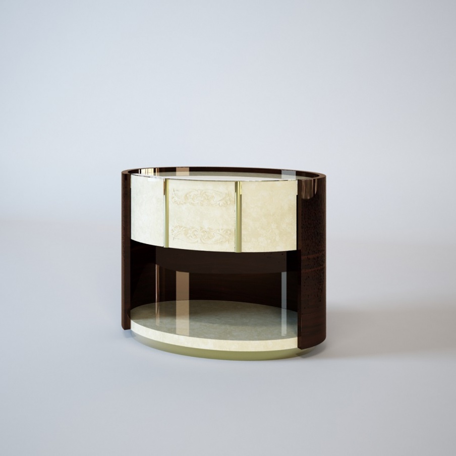 Nightstand bedside wood Couture, Turri