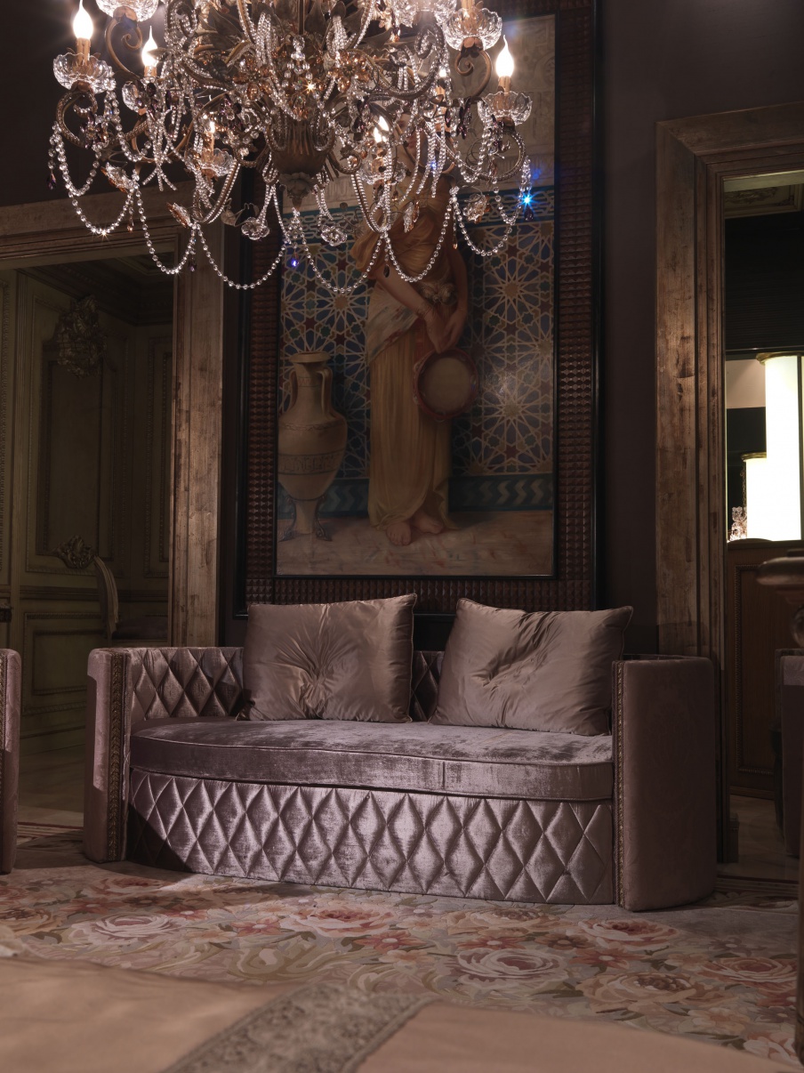 Double semicircular sofa Caravaggio, Jumbo Collection