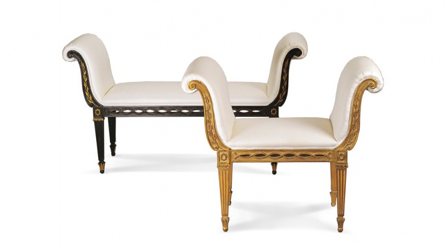 Bench made of natural wood, Roberto Giovannini