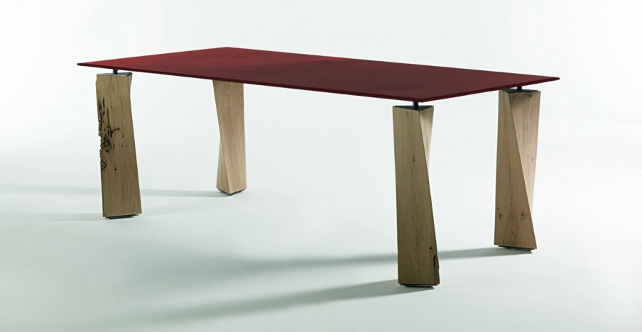 Table with top made of metal, Oak, Riva 1920