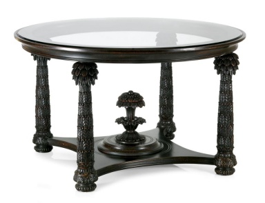 Dining table on the base in the shape of palm trees, Roberto Giovannini