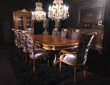 Dining table with inlaid table top Opera, Jumbo Collection