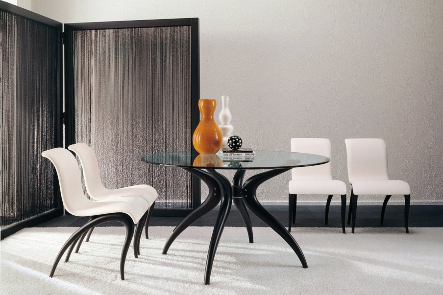 Chair with flexible, curved back and seat, Anxie - Porada